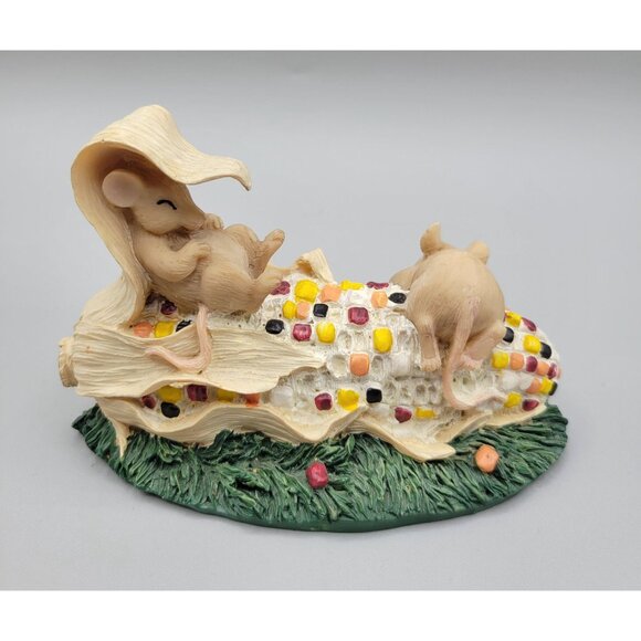 Charming Tails Cornfield Feast Mice Corn Cob Figurine Retired Silvestri HTF - Picture 3 of 8